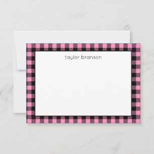 Tarjetas de notas personalizadas cargadas en búfal