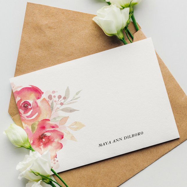 Tarjetas de Notas Personalizadas con Motivos Flora (Subido por el creador)