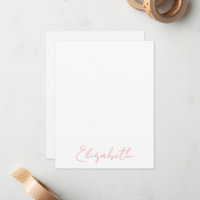 Tarjetas de notas personalizadas con nombre en ros