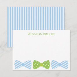 Tarjetas de notas personalizadas con pajarita de s