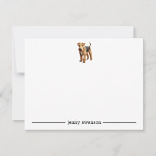 Tarjetas de notas personalizadas de Airedale
