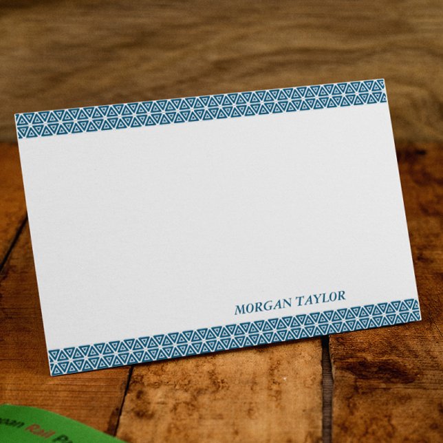 Tarjetas de notas personalizadas de Blue Borders (Subido por el creador)