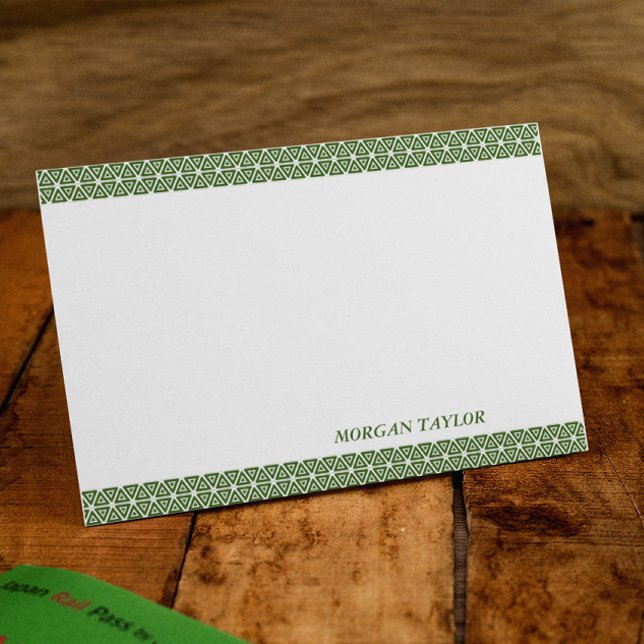 Tarjetas de notas personalizadas de bordes verdes (Subido por el creador)