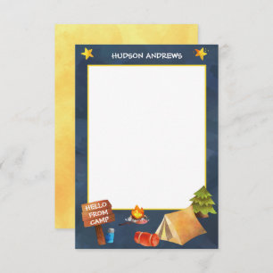 Tarjetas de notas personalizadas de color acuático