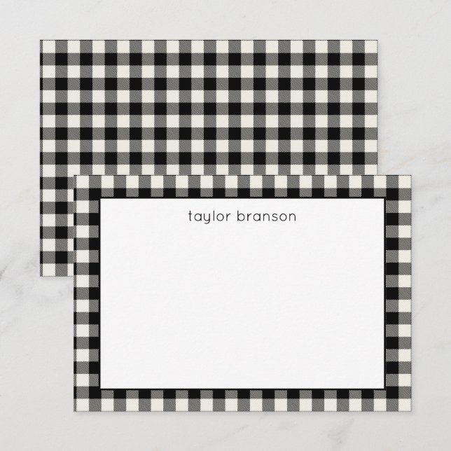 Tarjetas de notas personalizadas de cuadros de Búf (Anverso / Reverso)