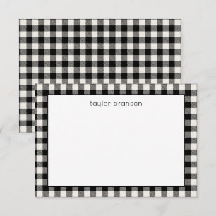 Tarjetas de notas personalizadas de cuadros de Búf
