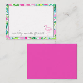 Tarjetas de notas personalizadas de flamenco color