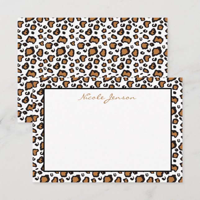 Tarjetas de notas personalizadas de impresión de l (Anverso / Reverso)