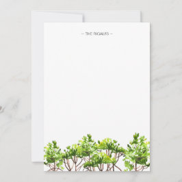 Tarjetas de notas personalizadas de manglares en a