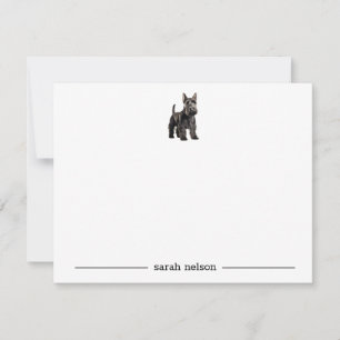 Tarjetas de notas personalizadas de Scottish Terri