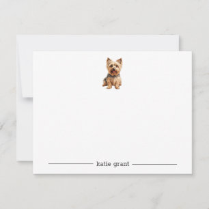 Tarjetas de notas personalizadas de Silky Terrier