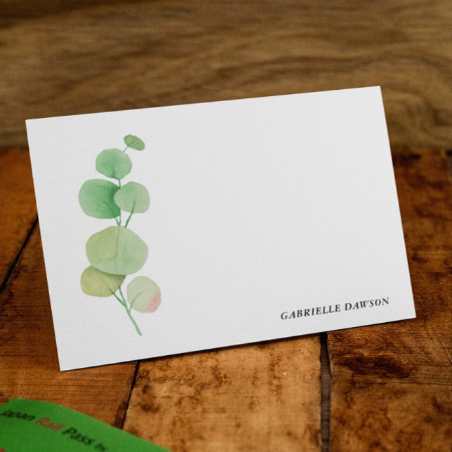Tarjetas de notas personalizadas de verde (Subido por el creador)