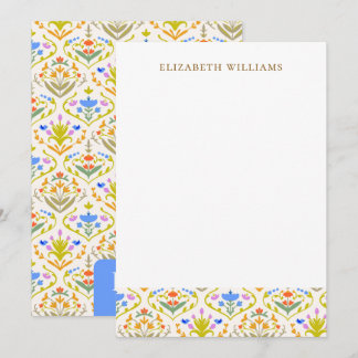 Tarjetas de notas personalizadas del jardín botáni