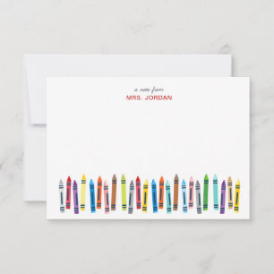 Tarjetas de notas personalizadas del profesor con