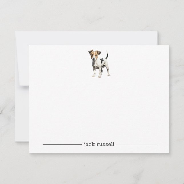 Tarjetas de notas personalizadas Jack Russell Terr (Anverso)