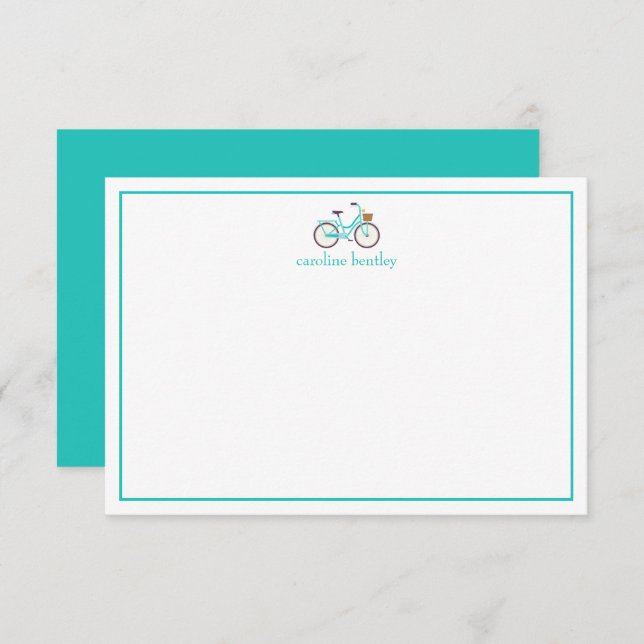 Tarjetas de notas personalizadas para bicicletas d (Anverso / Reverso)