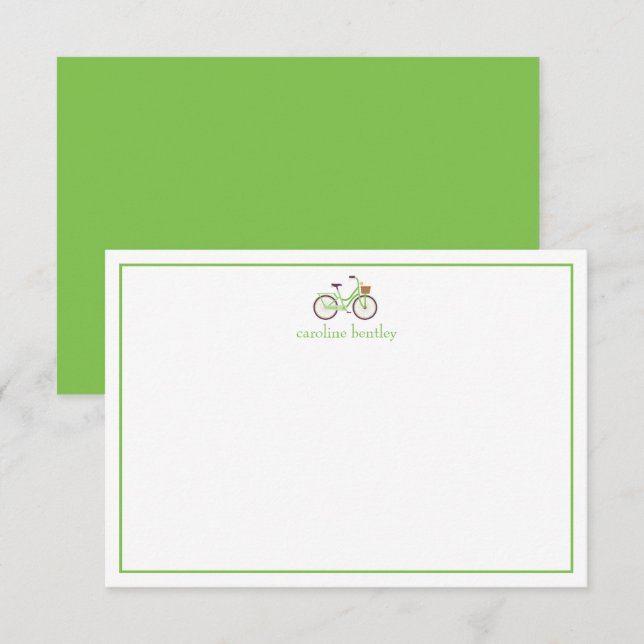 Tarjetas de notas personalizadas para bicicletas d (Anverso / Reverso)
