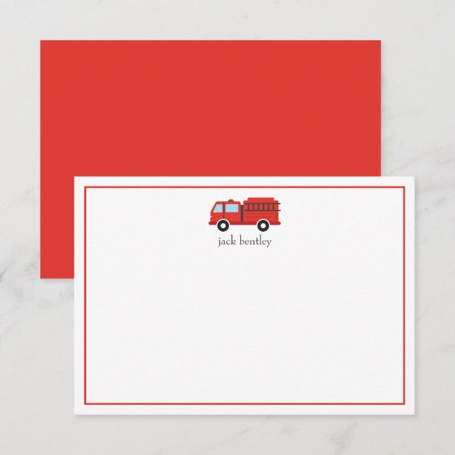 Tarjetas de notas personalizadas para camiones de  (Anverso / Reverso)