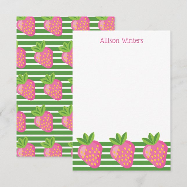Tarjetas de notas personalizadas para franjas y fr (Anverso / Reverso)