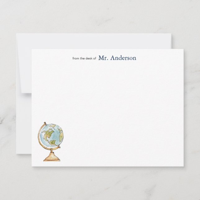 Tarjetas de notas personalizadas para profesores c (Anverso)