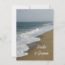 Tarjetas de notas planas de Boda oceánico y playa