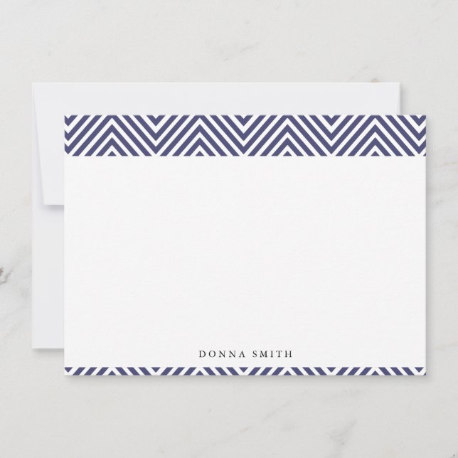 Tarjetas de notas planas de cheurón de la marina n (Anverso)