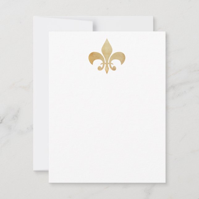 Tarjetas de notas planas de Tan Fleur de Lis (Anverso)
