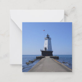Tarjetas de notas planas del faro de Pierhead Nort
