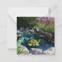 Tarjetas de notas planas Lily Pond
