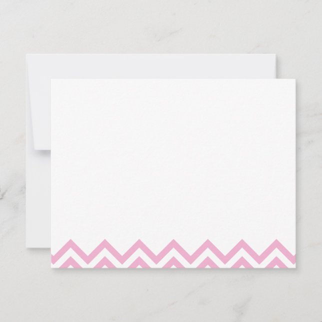 Tarjetas de notas planas personalizadas Chevron du (Anverso)