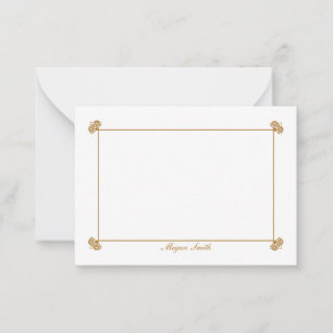 Tarjetas de notas planas personalizadas decorativa
