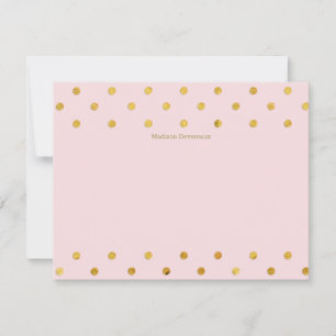 Tarjetas de notas planas Personalizado de puntos d