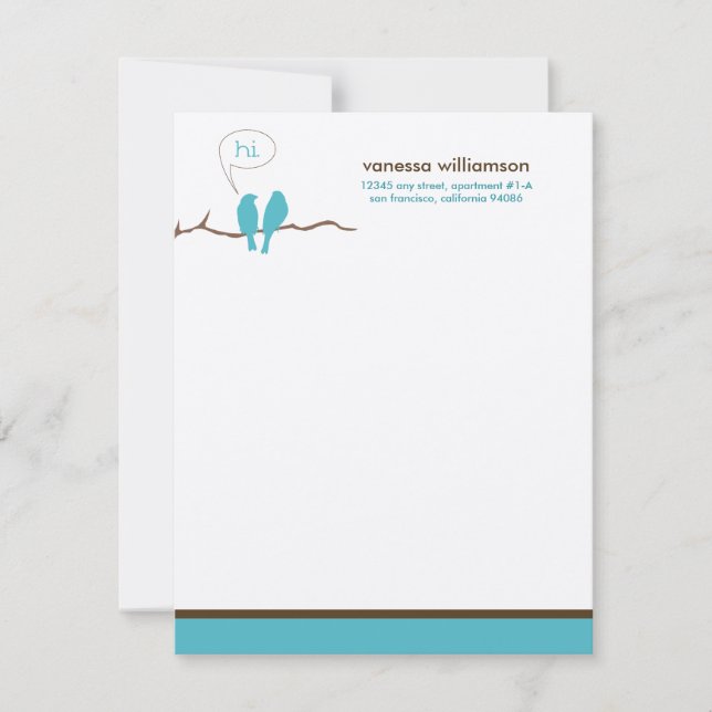 Tarjetas de notas planas Personalizados de pequeño (Anverso)
