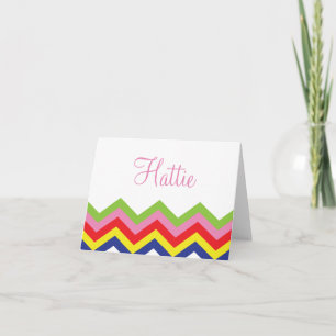 Tarjetas de notas plegadas personalizadas de Chevr