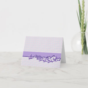 Tarjetas de notas púrpura de diseñador