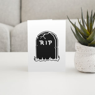 Tarjetas de notas Tombstone RIP