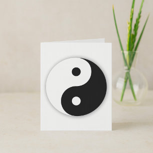 Tarjetas de notas Yin Yang
