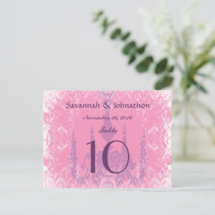 Tarjetas de número de mesa de boda Candil antiguo