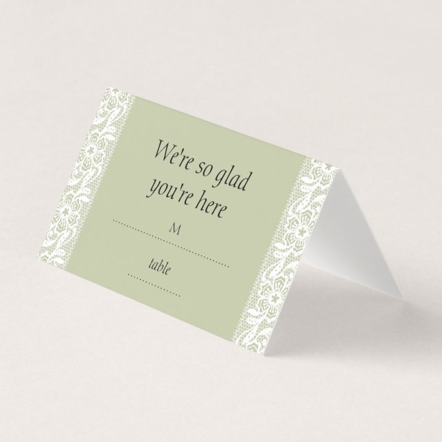 Tarjetas de número de mesa de boda clásicas con en (Anverso)