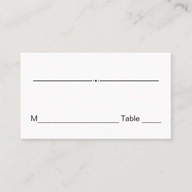 tarjetas de número de mesa de boda para indicar el (Anverso)