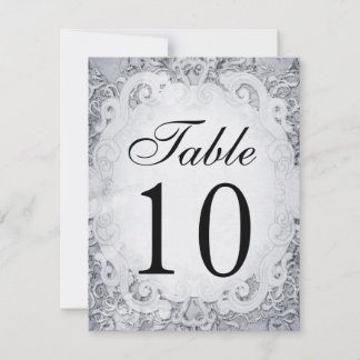 Tarjetas de número de mesa de cuento de hadas orna