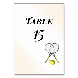 Tarjetas de número de mesa de tenis de mesa