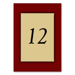 Tarjetas de número de mesa Marcella