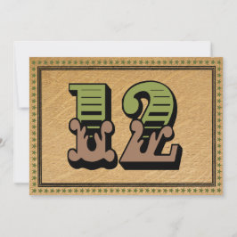 Tarjetas de número de mesa para boda occidental de