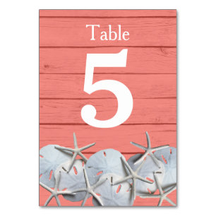 Tarjetas de número de tabla de Boda de arena de pe