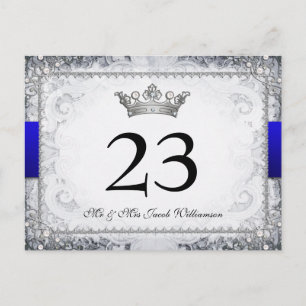 Tarjetas de número de tabla de Boda de cuento de h