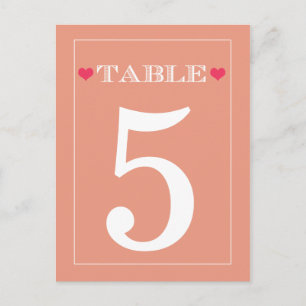 Tarjetas de número de tabla de Boda de la Engranaj