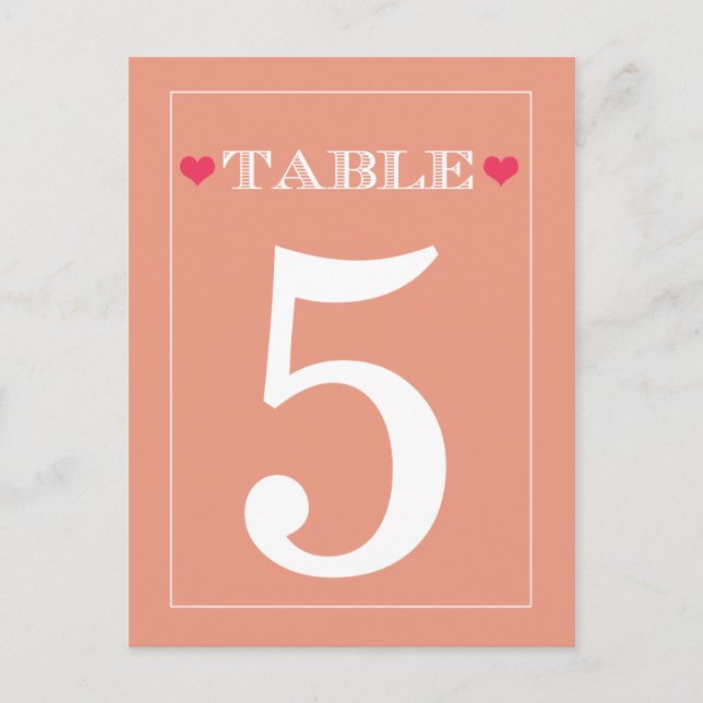 Tarjetas de número de tabla de Boda de la Engranaj (Anverso)