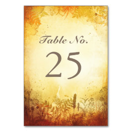 Tarjetas de número de tabla de caída rusas WOODLAN