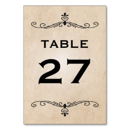 Tarjetas de número de tabla de cosecha de cosecha 